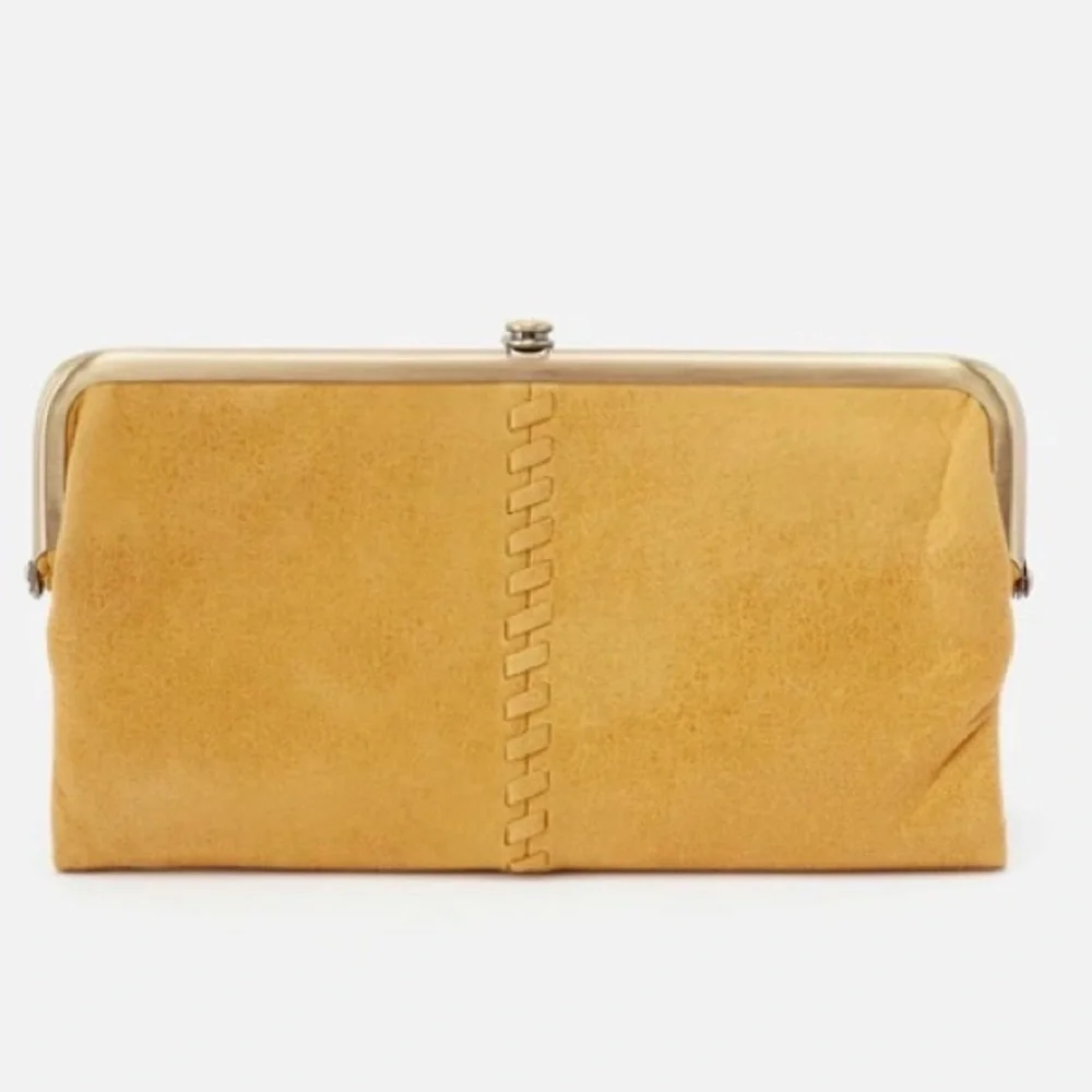 🌀🌀  SOLD 🌀🌀 NWT HOBO Lauren wallet/clutch. Color Honeycomb. Leather. - Picture 6 of 13